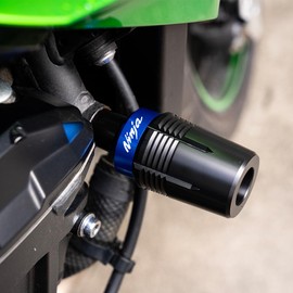 MOWOK For Kawasaki Ninja ZX4R ZX4RR 2023-2024 ZX6R ZX-6R 2019-2023 ZX10R ZX10RR 2016-2025 Motorcycle No Cut Engine protection Frame Sliders Falling Protection Crash Protector (Black, For ZX4R ZX4RR)