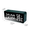Alarm Clock for Bedroom 5 Alarms LED Display Mirror Desk