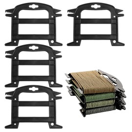 4 Pcs Rope Winder, Line Winder Rope and Cord Organizer Paracord Spool Fishing Line Cable Bobbins Prevent Knots Recoils and Kinks for Anchor Lines, Mooring Lines, Ski Ropes Black