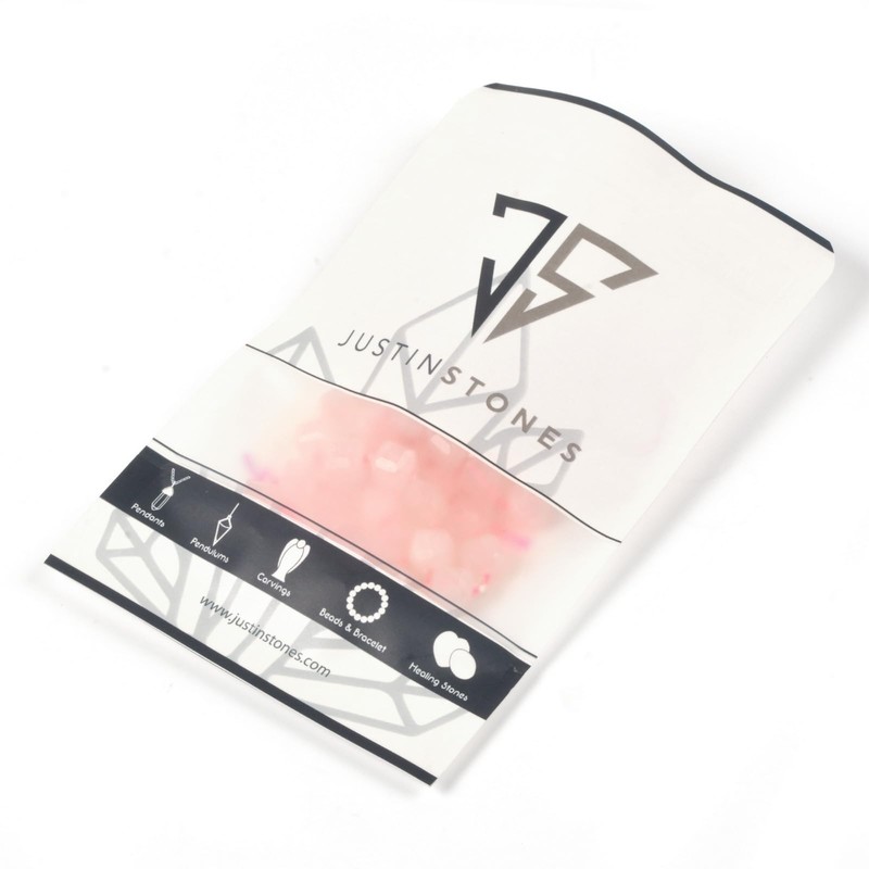 Cuarzo rosa de 8 mm con piedras preciosas naturales facetadas,