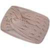 Headband Lined Warm Women's Hair Band, Twist Design with Soft