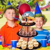 3 Tier Construction Theme Cupcake Stand Cardboard Dump Truck Dessert