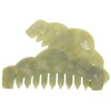 TOVINANNA 2pcs Jade Massage Combs for Scalp Relief Natural Gua