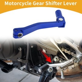 Partuto Folding Motorcycle Gear Shifter Lever for Apollo BBR Aluminum Alloy Pedal Shift Lever Arm Blue