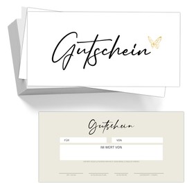 40 White Blank Vouchers to Fill Yourself for Nail Studio Hairdresser Cosmetics Massage Wellness Foot Care Beauty Voucher Template Voucher Cards Gift Vouchers