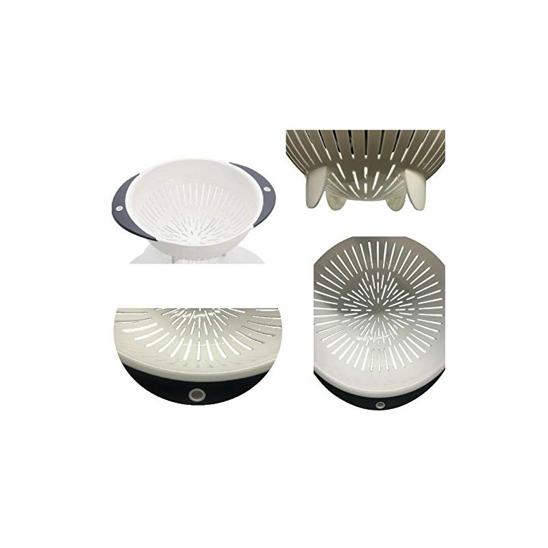 Royal Cuisine Plastic Colander Fruit Washing Basket Deep Food Strainer