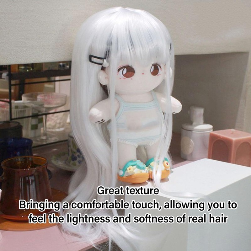 Cotton Doll Wig, Doll Wig Long, For Head Circumference 35-39cm,