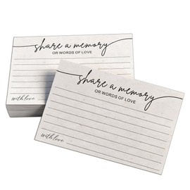 80Pcs Share a Memory Cards, 4” x 6" Card for Celebration of Life, Birthday, Anniversary, Memorial, Funeral, Graduation, Wedding, Going Away Party, Retirement