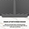 MCSDFN Silicone Dish Drying Mat with Drain Lip, Non-Slip Draining