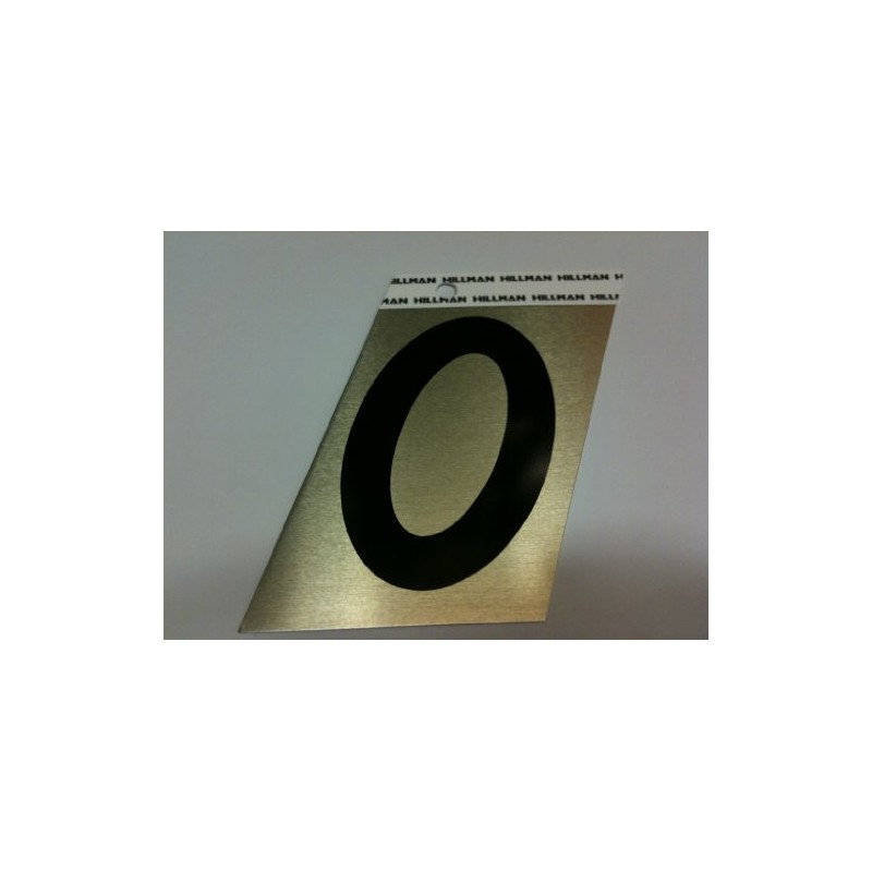 Hillman 840552 3-Inch Aluminum Angle-Cut Number 0