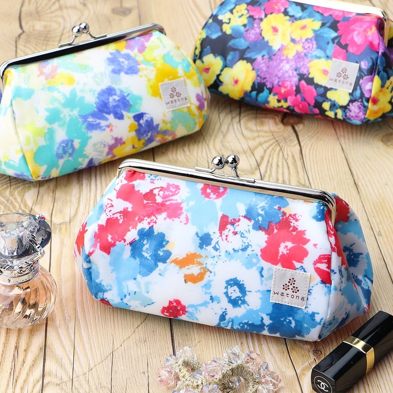 watona Laminated Cosmetic Pouch, Cosmetic Pouch, Travel Pouch, 5 Inch