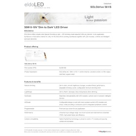 eldoLED | SOLOdrive 561/S | 50W 0-10V 'Dim to Dark' LED Driver
