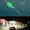 Pwshymi 100pcs Fishing Bead Glow Rig Beads Luminous Oval Shaped