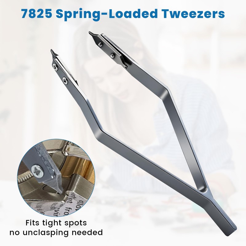 KCMOSGI 7825 Watch Spring Bar Tweezer, Watch Spring Bar Tool,