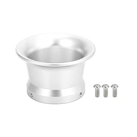 Motoforti Silver Tone 50mm Inner Dia Motorcycle Air Filter Intake Velocity Stack Aluminum Alloy
