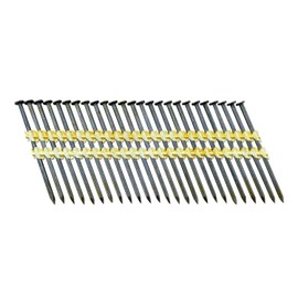 Sandbaggy 21 Degree Framing Nails (3 inch x 0.12 inch) - Plastic Strip Collated Nails - 1/4" Round Head, Smooth Shank, Vinyl Coated - 11 Gauge (4000)