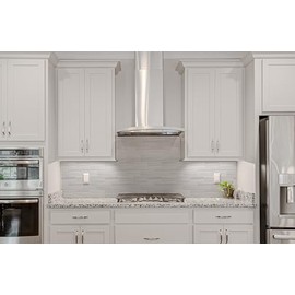 100 Pieces Peel and Stick Backsplash for Kitchen, 3" x 6" PVC Subway Tile 2026 Upgraded Dolomite Star Gray Backsplash Stick on Tile Elevate Kitchen Fireplace RV