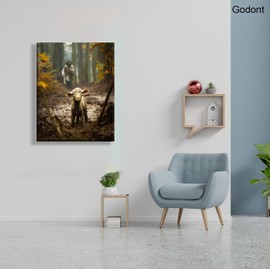 12x1616x24framed Jesus Wall Art Decor Christian Wall Art,Jesus And Lamb Canvas Wall Art Jesus Running After Lost Lamb Picture Wall Art Canvas Print Christian Lamb Of God Home Decor Jesus Saves The Lamb A Lost Lamb