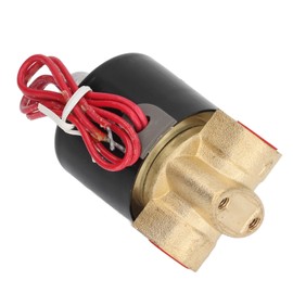 Brass Electric Solenoid Valve 2W025‑08 Normally Closed 1/4in 2 Position 2 Way Water Valve