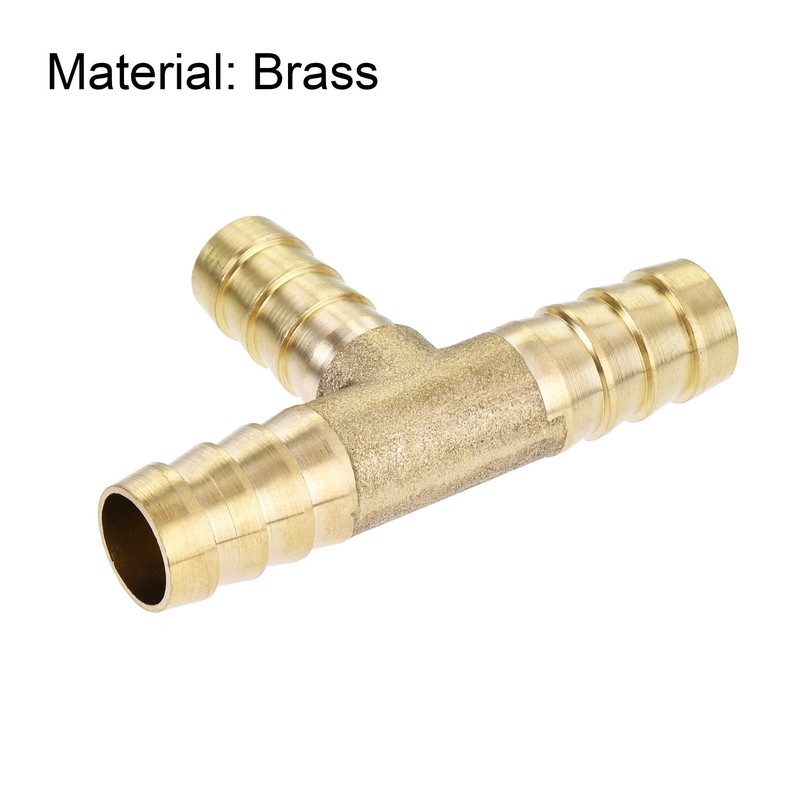 uxcell Reducing Barb Hose Fitting Tee T Shape Pipe Connector
