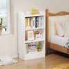 Lkeiyay Kids Bookshelf and Toy Storage Organizer,4 Open Shelves -