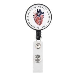 Lywjyb Birdgot Pulmonologist Badge Reel Respiratory Therapist Gift Cardiac Nurse Doctor Merch Heart Surgeon Gift (Cardio Badge CA)