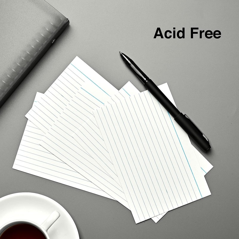 Staples 4-Inch X 6-Inch Line Ruled White Index Cards 500/Pack