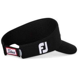 Titleist Tour Performance Adjustable Golf Visor Pro V1 FJ Black White OSFM New