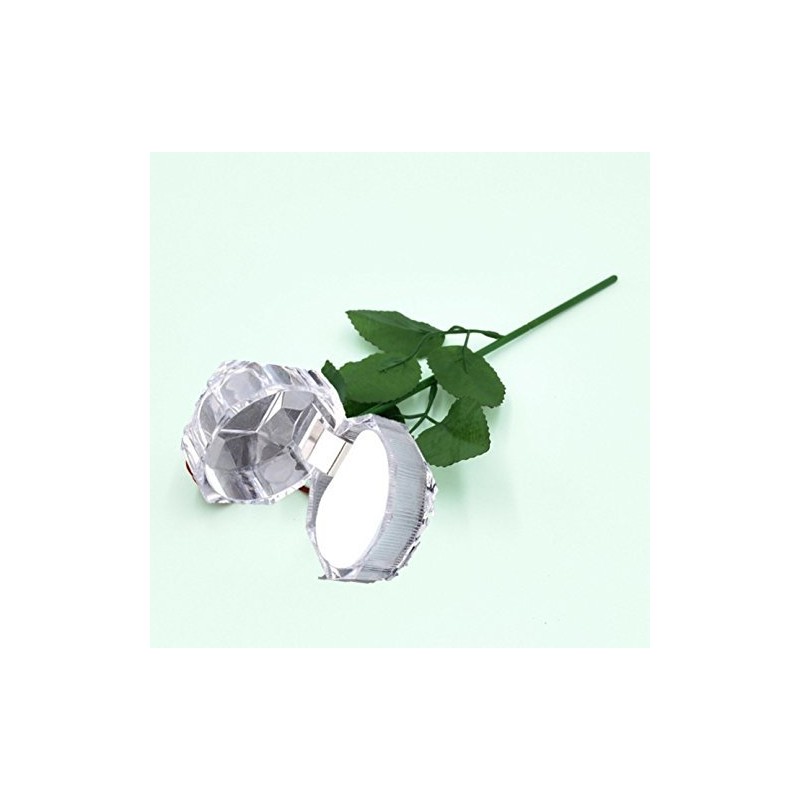 Happiness Store Ring Case, Transparent Jewelry Box, Case, 20 Piece