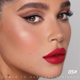 HHLTOH Red Lip stain Lipstick for Women Matte Lip and Cheek Dual Purpose Lip Color, Easy to apply color Vegan and cruelty-free Full-Coverage Matt Lip Gloss Labiales Mágicos Transformadores