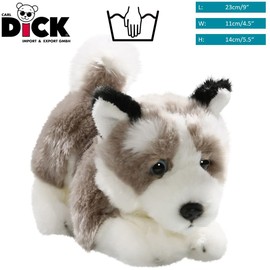 Carl Dick Husky dog 9 inches, 23cm, Plush Toy, Soft Toy 3222