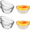 Small Prep Mixing Bowls: 2.3x1.1Inch Mini Prep Bowls Stackable Glass