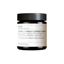 EVOLVE Organic Beauty - Natural Enzyme + Vitamin C Cleanser Powder | Small Batch, Vegan Clean Beauty (2.4 oz | 70 ml)