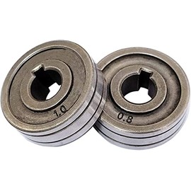 2X Wire Feed Drive Rollers Roll Wheels 30 * 10 * 10mm Fit for SSJ-29A SSJ29 Wire Feeder MIG MAG Welders Guide Equipment (0.8/1.0mm)