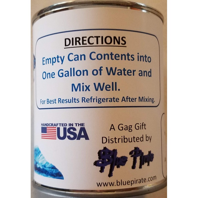 BluePirate Can of Dehydrated Water. Makes One Gallon., 1123