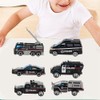 6pcs 1:64 Engineering Car Model Alloy Simulation Vehicle Car Model