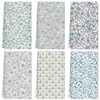 6 Pack Floral Kitchen Towels Blue Dish Cloth Quick Dry