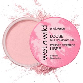 Wet n Wild Photo Focus Polvo Traslúcido Suelto, Acabado Suave, Vegano, Sin Parabenos, Efecto Mate, Larga Duración, Fijador de Maquillaje Ligero para Base, Corrector y Rubor, Anti Flash en Fotos, Reduce Brillo