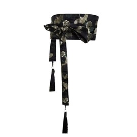 FANCYPUMPKIN Japanese Style Waistband Yukata Kimono Bow Waist Hemfu Waistband with Tassels, Multicoloured-12