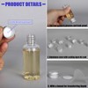 16Pack 50ml Plastic Bottles,Mini Alcohol Bottles with Silver Screw Caps,