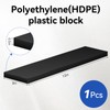 HDPE Plastic Block 1/2in Black Plastic Block 12x3In Perfect for