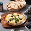 Sweejar Glass Pie Pan for Baking(2 pack), 9.5 Inches Round