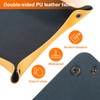 sourcing map 2pcs PU Leather Valet Tray Unisex Folding Small