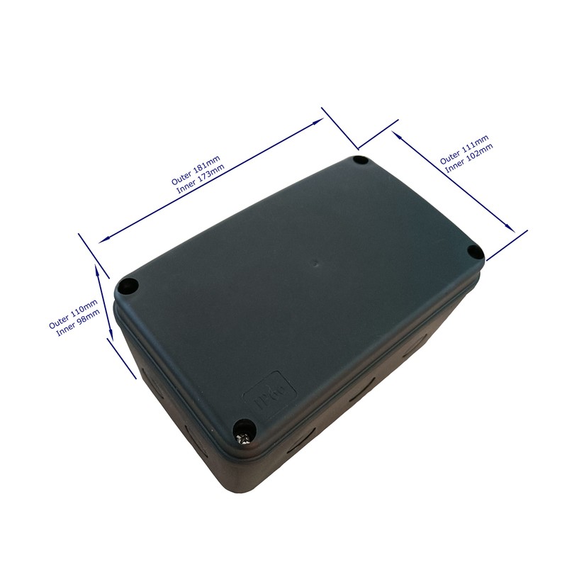 EGIZPY EG-043 IP66 Outdoor Weatherproof Universal Electronics Enclosure Project Black