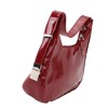 Women Underarm Bag Fashionable Glossy Surfaces PU Leather Shoulder Messenger