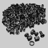 Leadrise 50-Pack M6 x 16mm Computer Rack Mount Cage Screws,