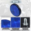 X AUTOHAUX Universal Round Reflector Motorcycle Trash Can for Auto
