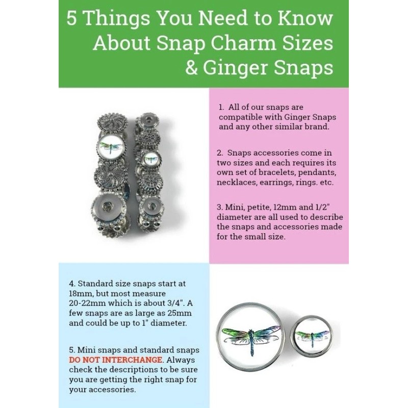 Unbranded SMALL SNAP * CLEAR STONE Snap Chunk 12mm Interchangeabl