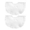 RORPOIR 2 Pcs Lace Baby Bibs Soft Cotton Dining Drool