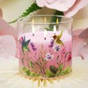 Girimax Large 3 Wick Pink Hummingbird Flameless Candles with Remote,